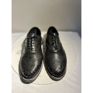 MESTIZO ARTESANIAS MEXICAN HANDMADE MENS LEATHER WEAVE OXFORDS LACE UP SIZE 9